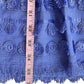 marie oliver Blue Fringe Mini Dress Size M