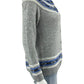 Talbots NWT Gray Fair Isle Lambswool Sweater Cardigan Size MP