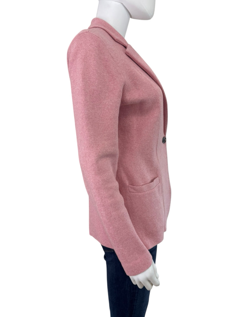 J. Crew Pink 100% Cotton Schoolboy Sweater Blazer Size S