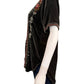 Johnny Was Gray Velvet Floral Embroidered Blouse Size S