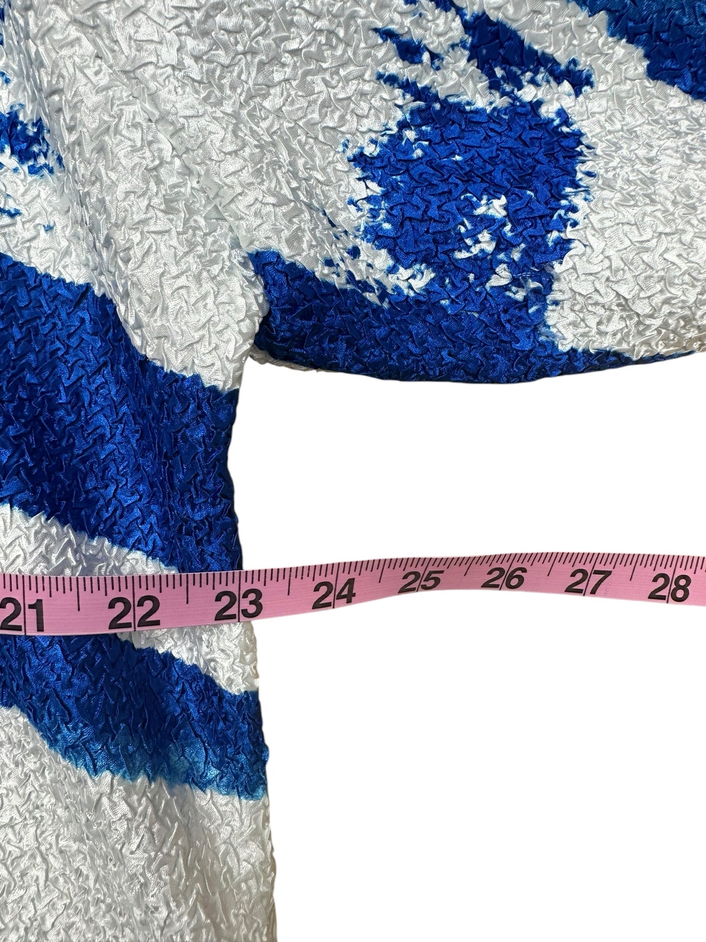 chicos Blue Crinkle Casual Jacket Size L