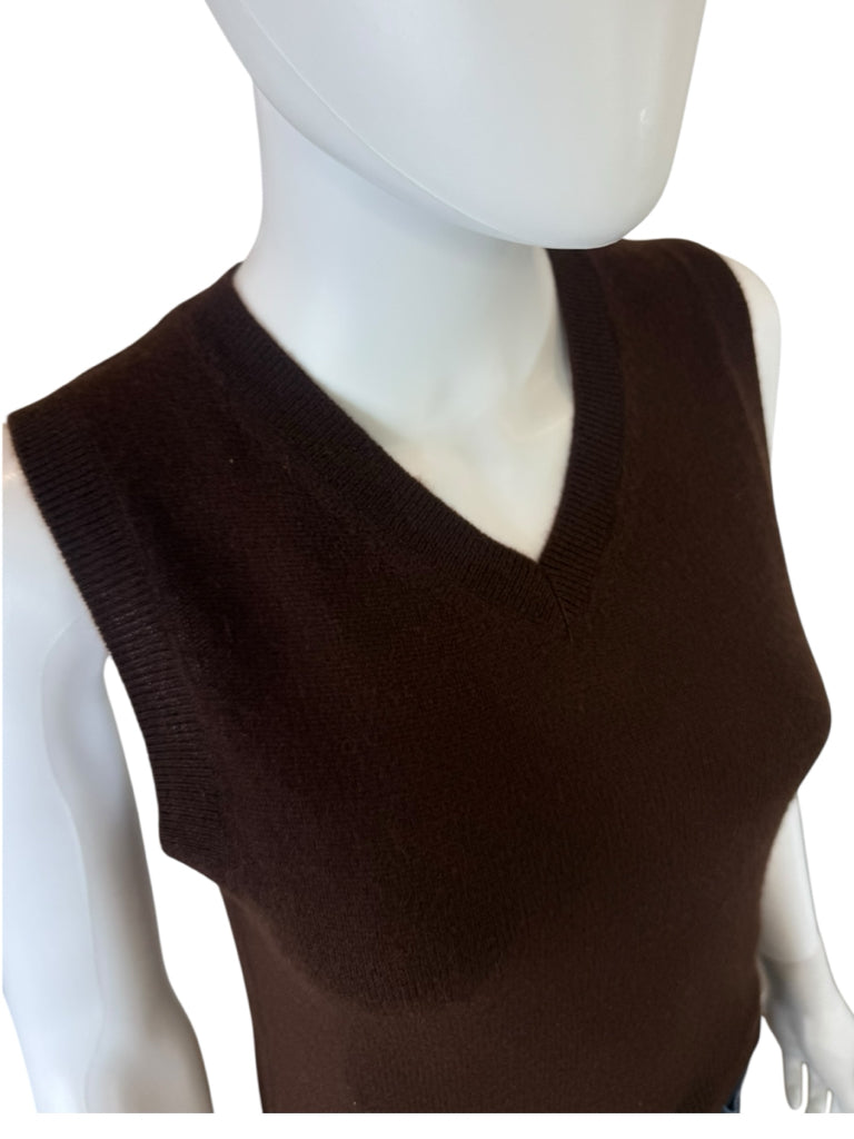 DOEN NWT Brown Cashmere Damia Sweater Vest Size XS