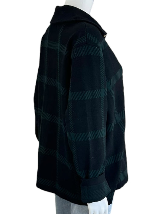 Anne Klein Plaid Knit Jacket Size XL