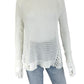 WHITE + WARREN White Cotton Sweater Size S