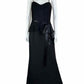 W Too NWT Black Maxi Formal Dress Size 10