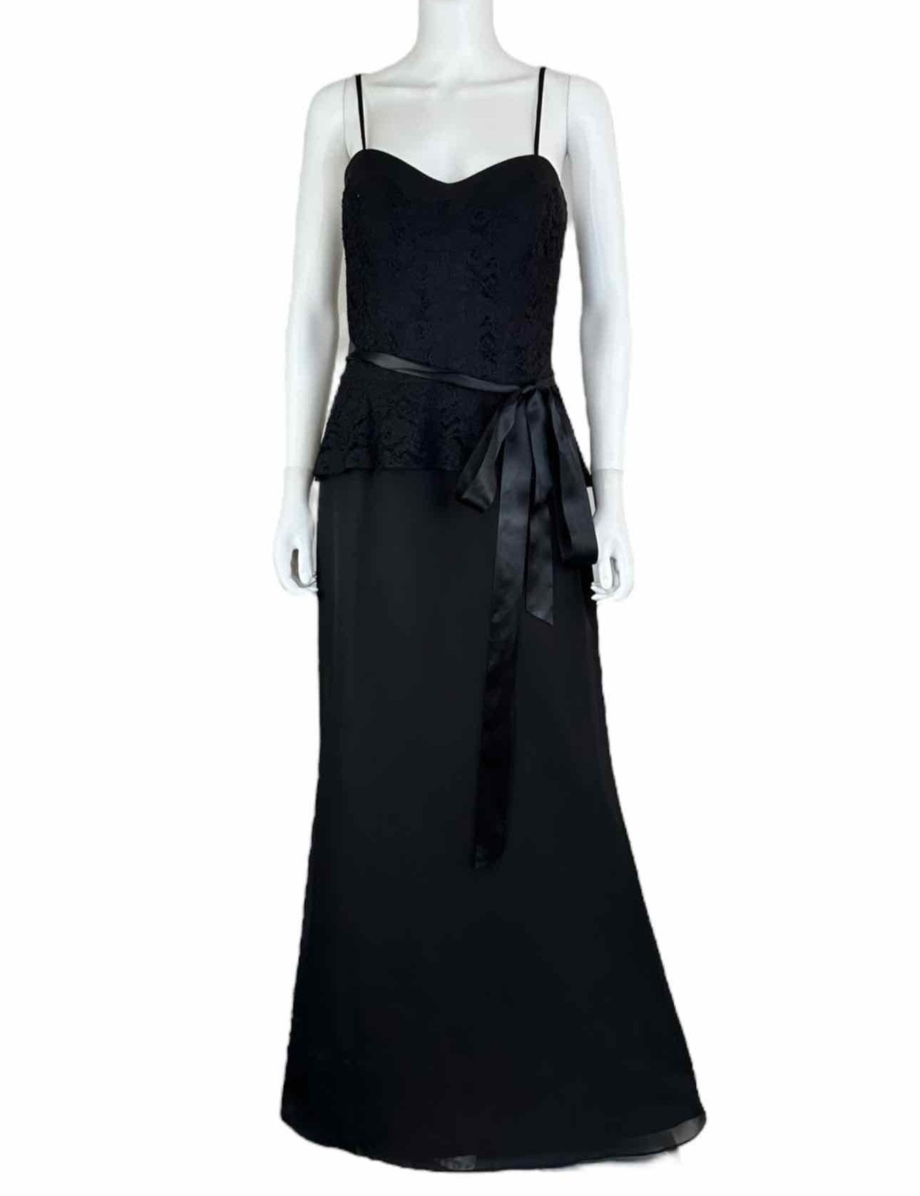 W Too NWT Black Maxi Formal Dress Size 10