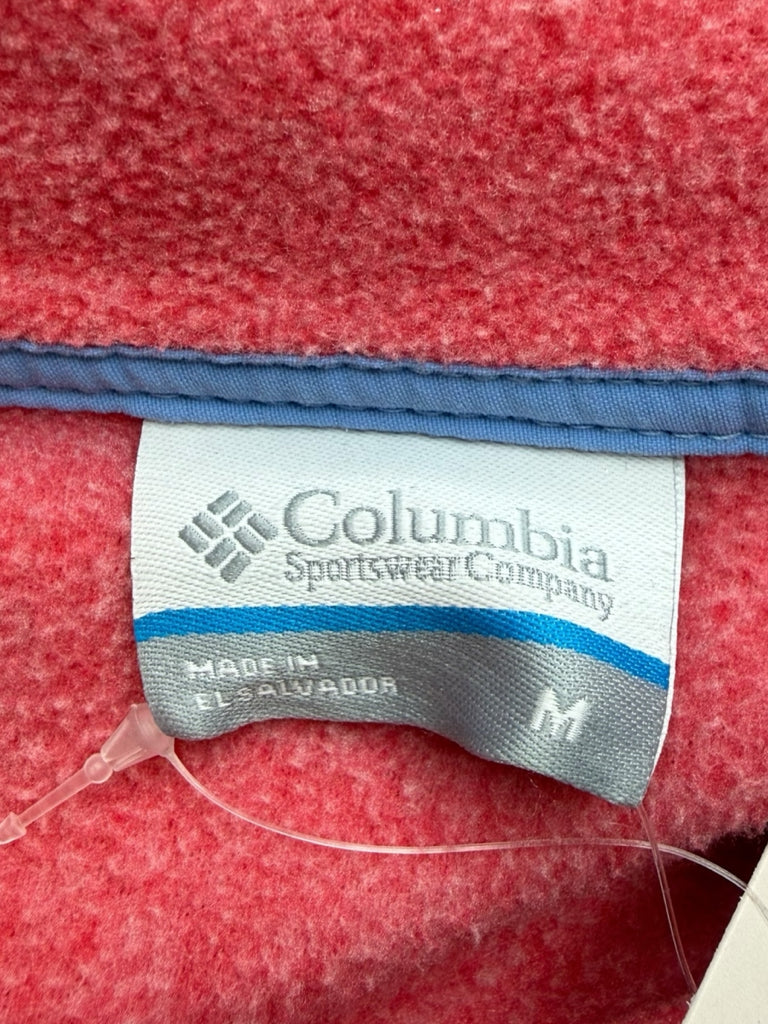 columbia Pink PFG Harborside Fleece Pullover Jacket Size M