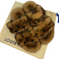 Louis Vuitton Cognac Bom Dia Mink Slides Size 37