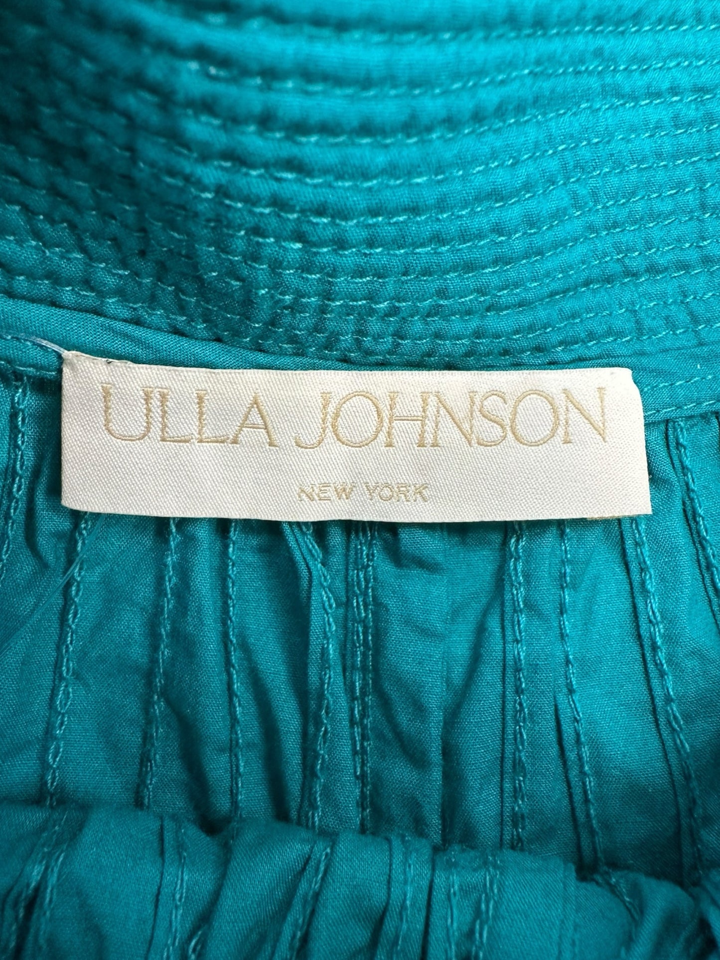 ULLA JOHNSON Teal Rina High Rise Shorts Size 0