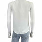 vince. White Ribbed Mock Neck Shell Size XS