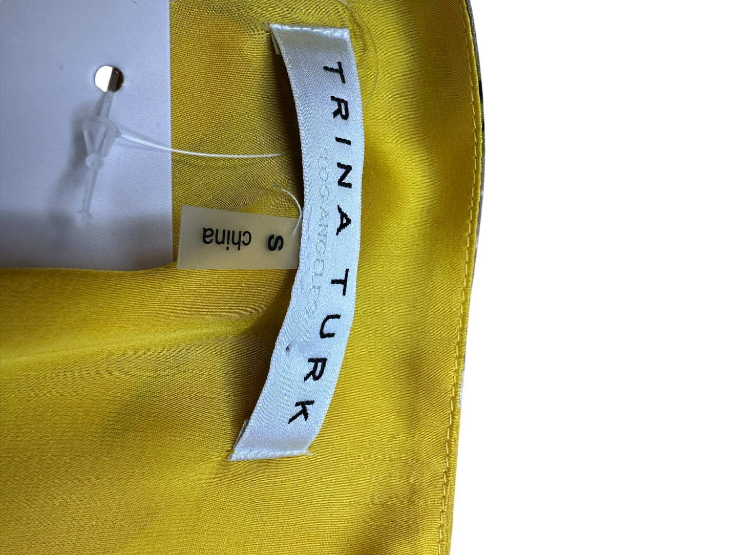 TRINA TURK Yellow Floral Shift Dress Size S