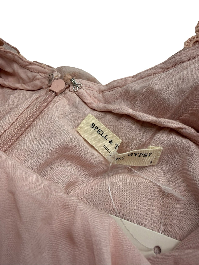 Spell Pink Layered Maxi Cocktail Dress Size XS
