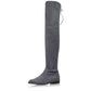 STUART WEITZMAN Gray Suede Lowland Over-The-Knee Boots Size 7.5