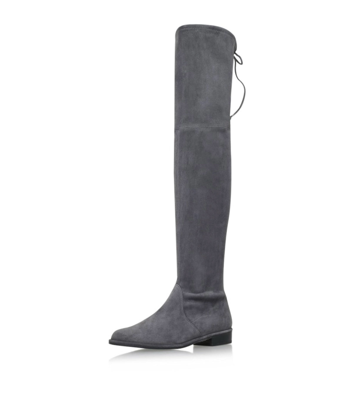 STUART WEITZMAN Gray Suede Lowland Over-The-Knee Boots Size 7.5