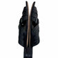 JIMMY CHOO Black Leather AVENUE Flat Sandals Size 6
