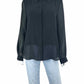 joie Size L Black 100% Silk Button-down Shirt