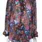 PAIGE 100% Silk Floral Print Blouse Size L