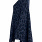 WHITE + WARREN 100% Cashmere Blue Leopard Shawl Size O/S