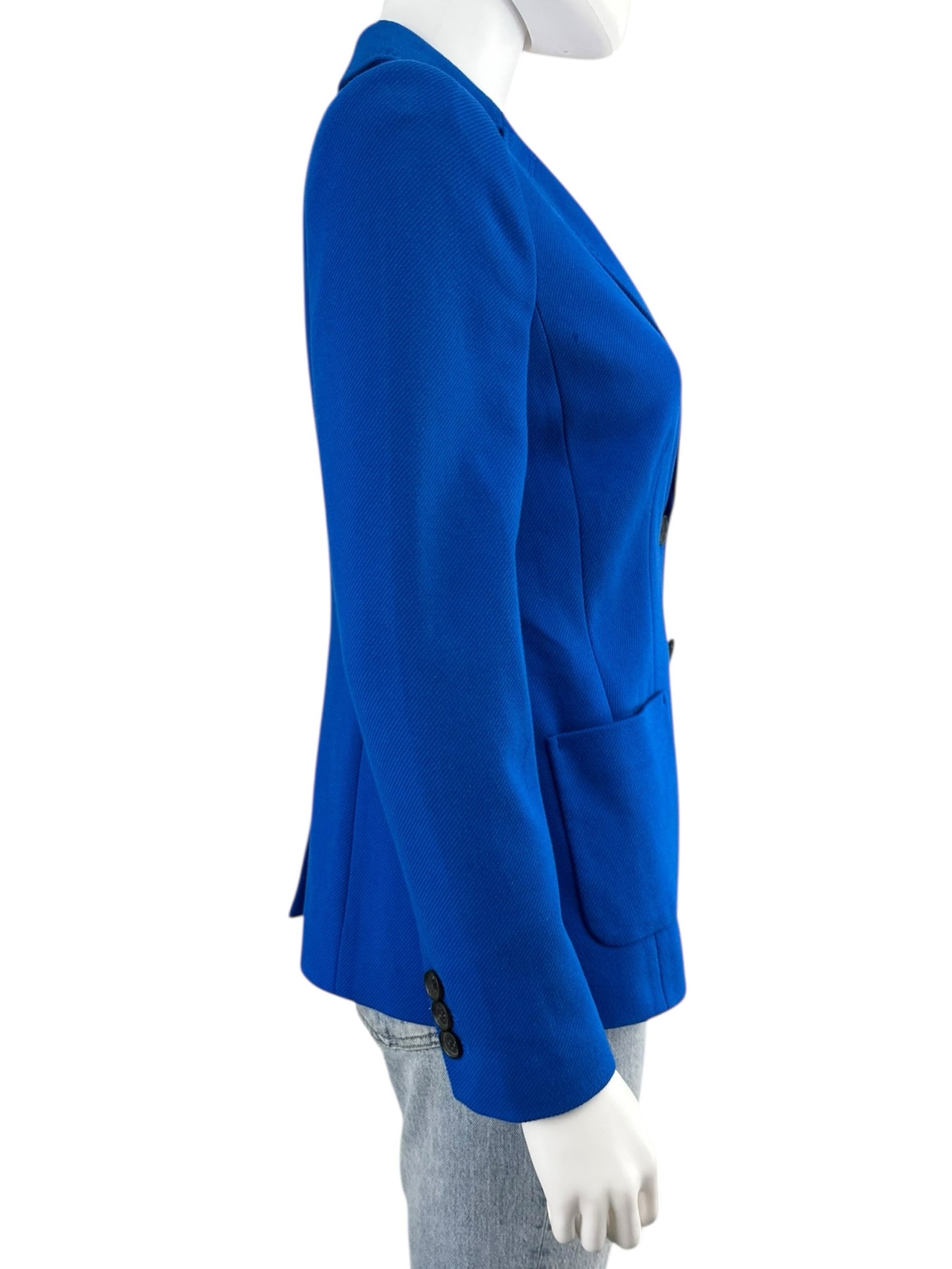 Talbots Electric Blue Cotton Blazer Size 2