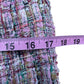 VOY Pink Tweed Shift Dress Size L