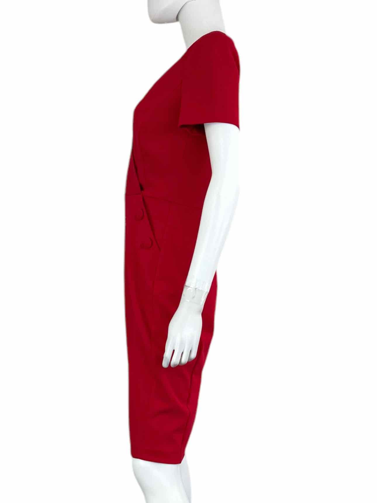 Calvin Klein NWT Red Knee Length Workwear Dress Size 4