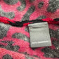 Neiman Marcus Red 100% Cashmere Leopard Print Sweater Size S