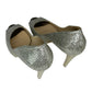 JIMMY CHOO Luna Champagne Glitter Peeptoe Pumps Size 38.5