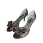 Butter Rose Glitter Bow Cassidy D'Orsay Heels Size 7.5
