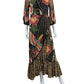 FARM Rio Amorina Floral Wrap Maxi Dress Size S