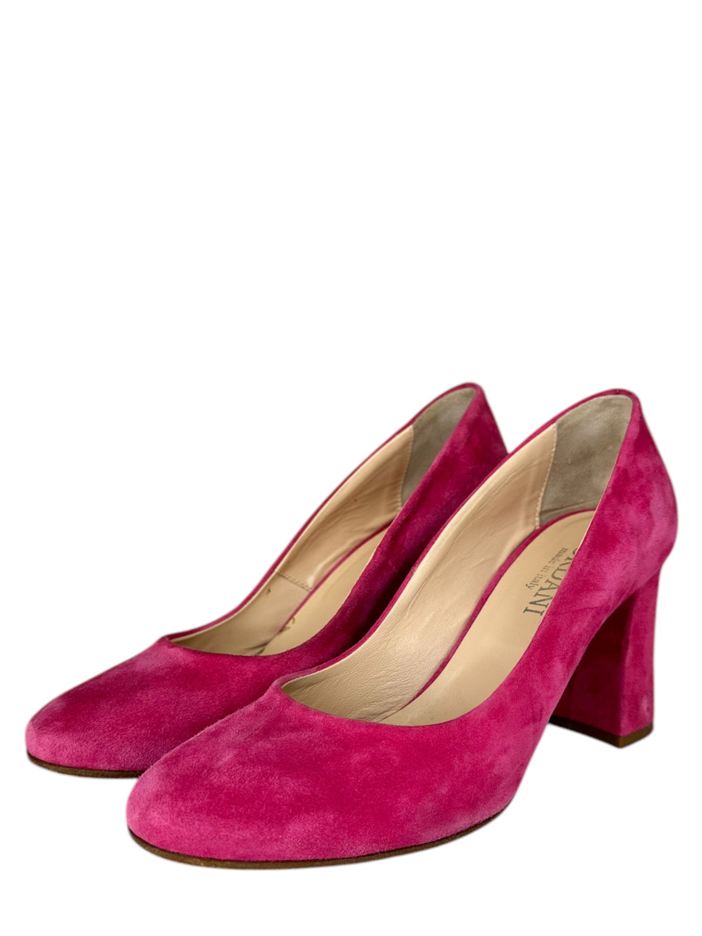 CORDANI Pink Suede Block Heel Size 37