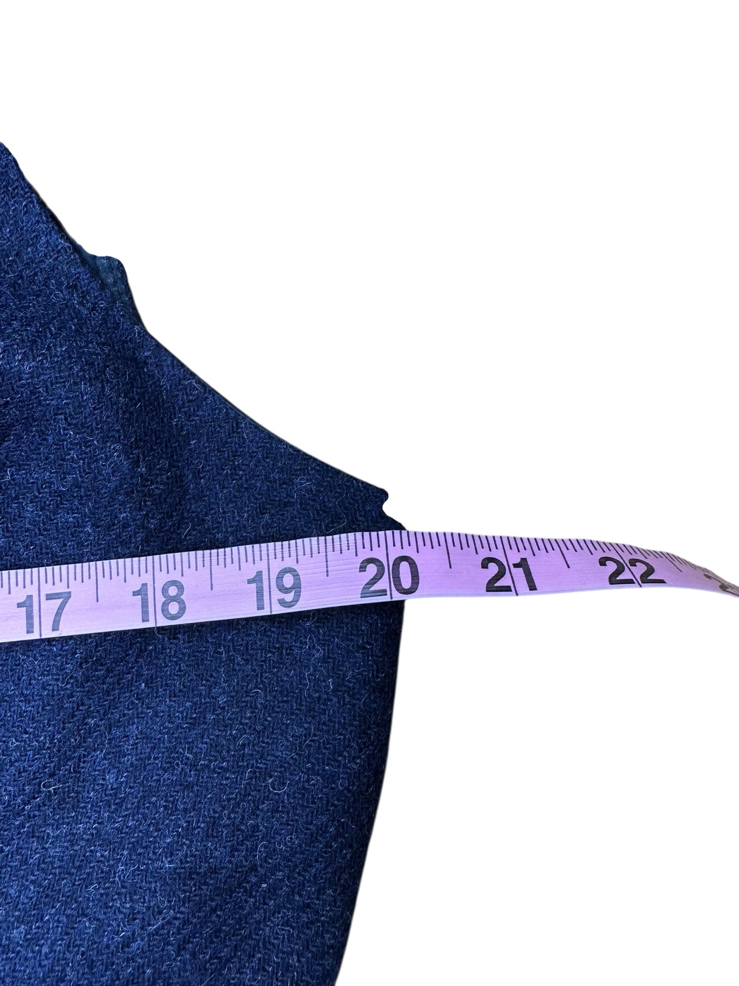 HOBBS LONDON Navy & Green Wool Dress Size 12