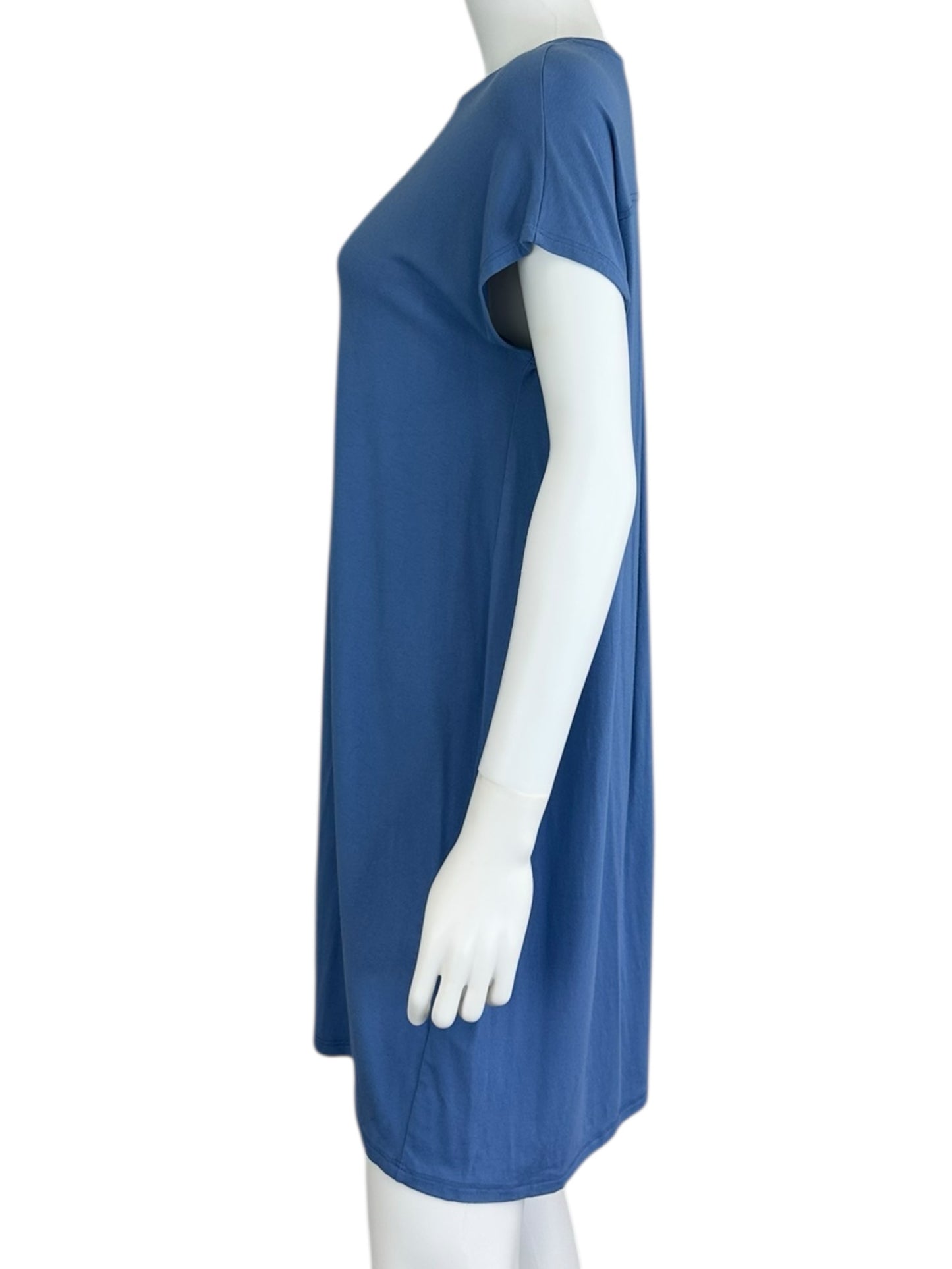 EILEEN FISHER Blue Knit Shirt Dress Size S
