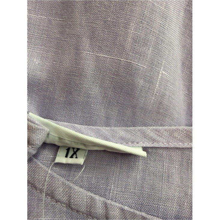 BRYN Walker Lilac 100% Linen Tank Size XL