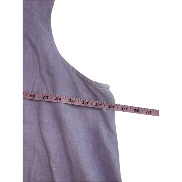 BRYN Walker Lilac 100% Linen Tank Size XL