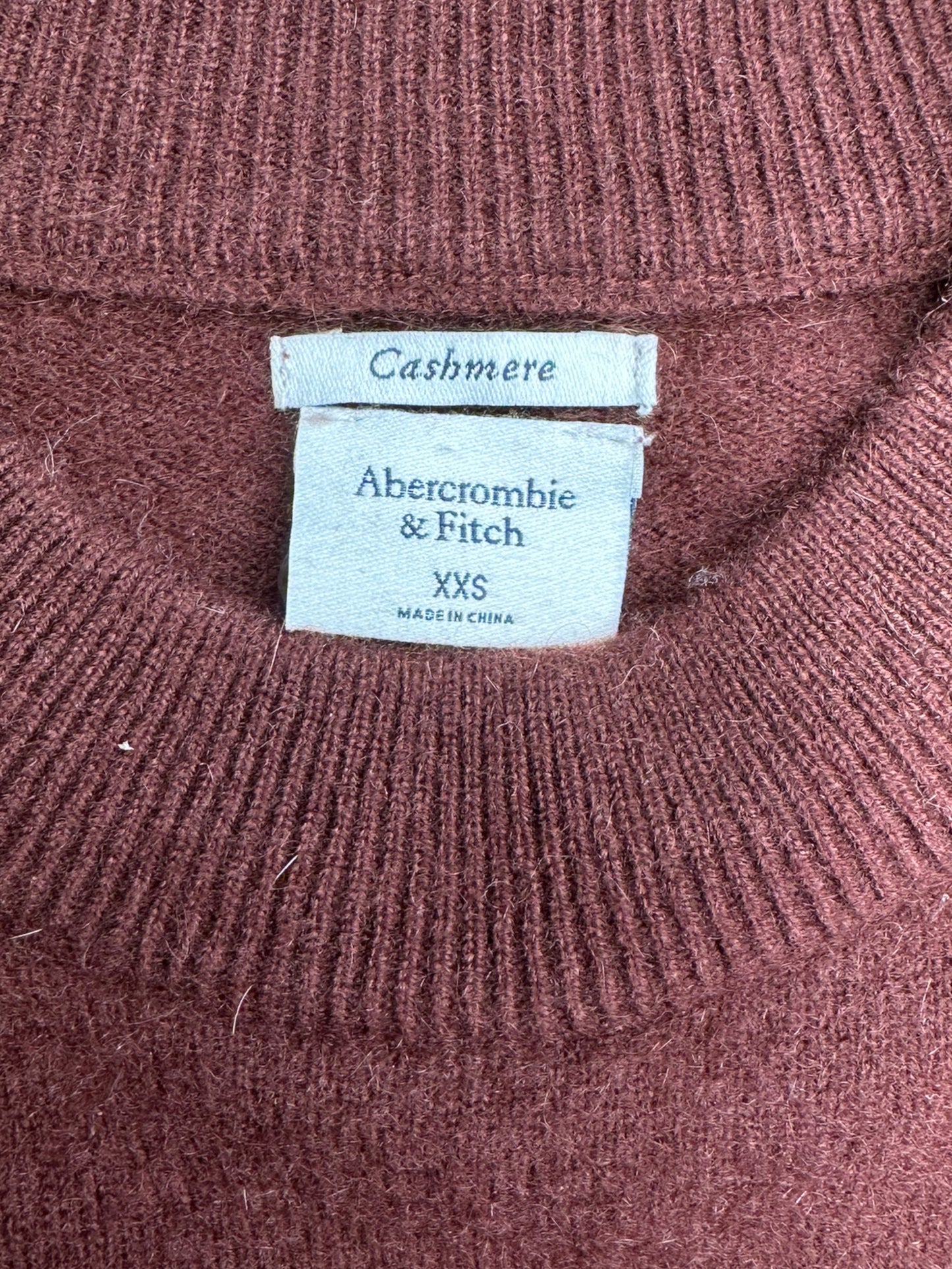 Abercrombie & Fitch 100% Cashmere Brown Sweater Size XXS