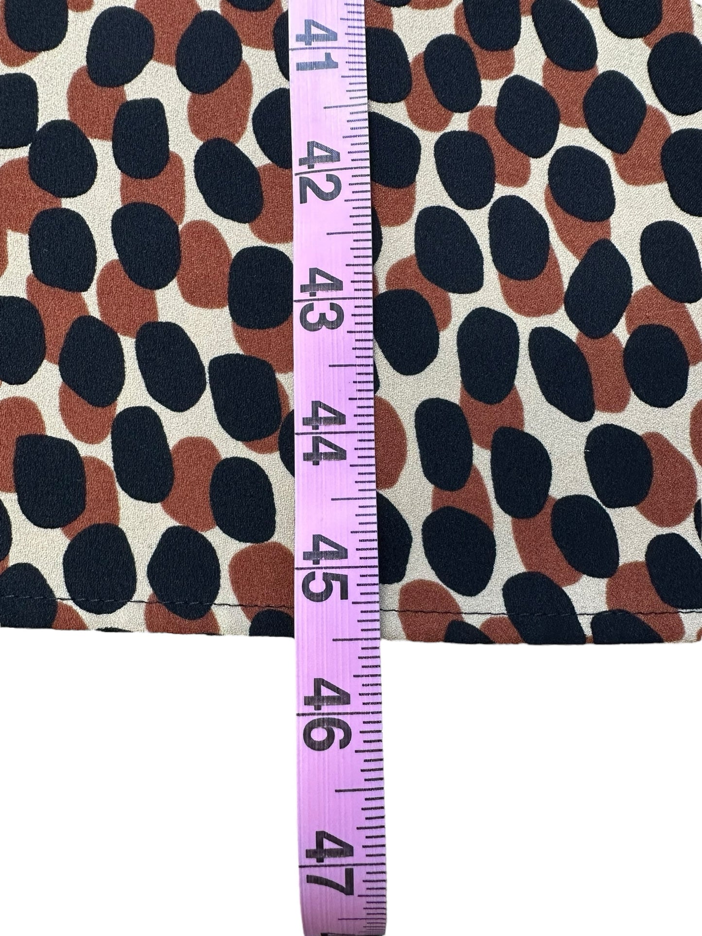 Kate Spade Brown Black and Cream Cocktail Dress Size L