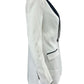 EQUIPMENT NWT White Quincy Tuxedo Blazer Size 00