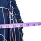 ecru Navy 100% Silk Print Blouse Size M