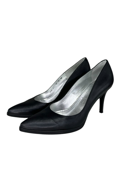 FREELANCE Black Leather Pointed Pumps Size 37