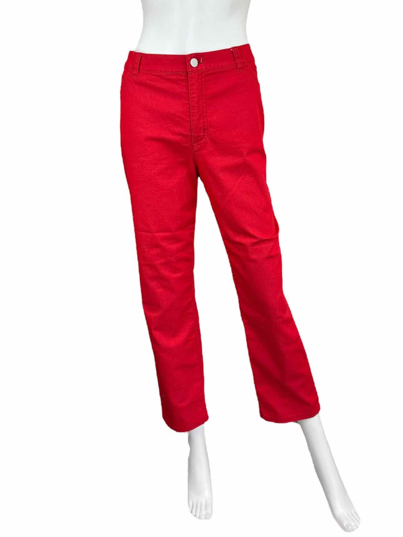 LAFAYETTE 148 NEW YORK Red Jeans Size 14