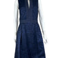 Lilly Pulitzer Navy Brocade Cocktail Dress Size 12