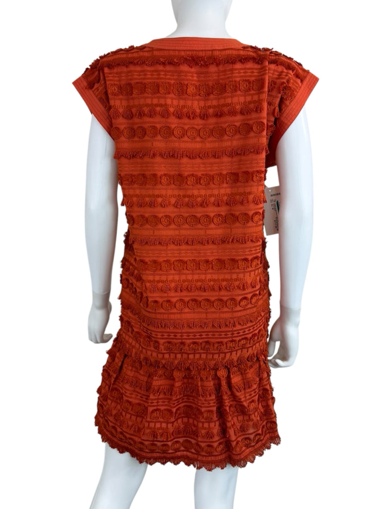 Marie Oliver Orange Herra Mini Dress Size M