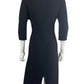 MaxMara Black Midi Cocktail Dress Size 4