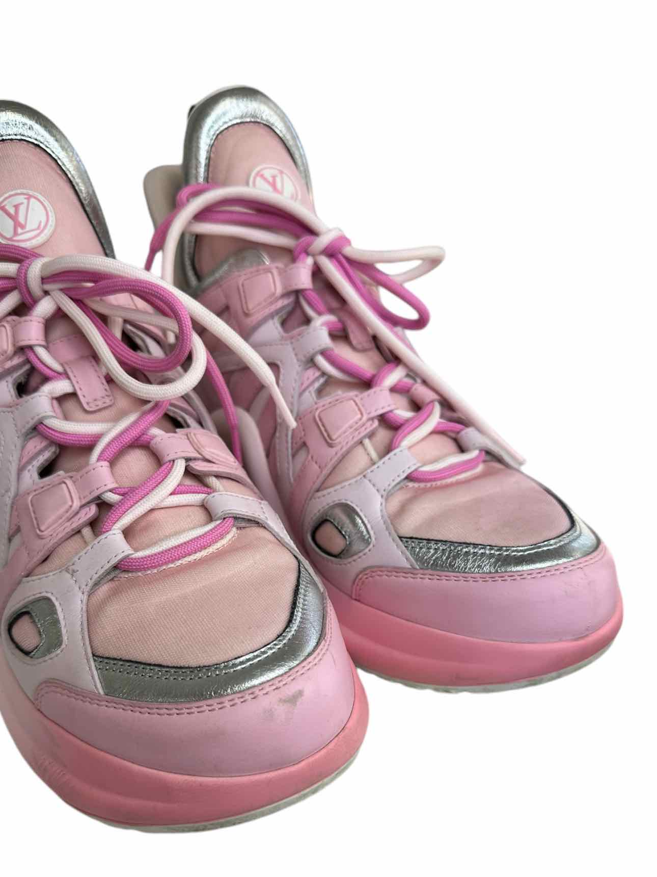 LOUIS VUITTON Pink Ombre ARCHLIGHT Sneaker Size 41