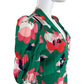VINCE CAMUTO NWT Green Floral Pebble Crepe Mini Dress Size 6