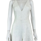 DRESS THE POPULATION White Sequined Romper Size M