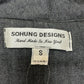 SOHUNG DESIGNS Blue Distressed Denim Jacket Size S