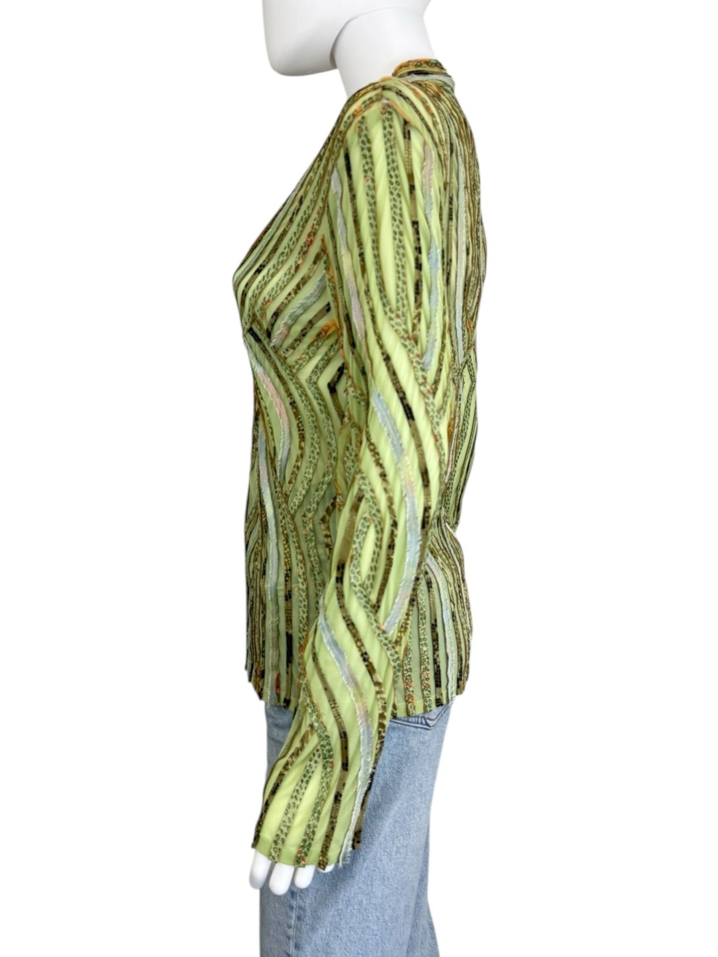 Alexandra Rosati Green Ribbon Jacket Size 6