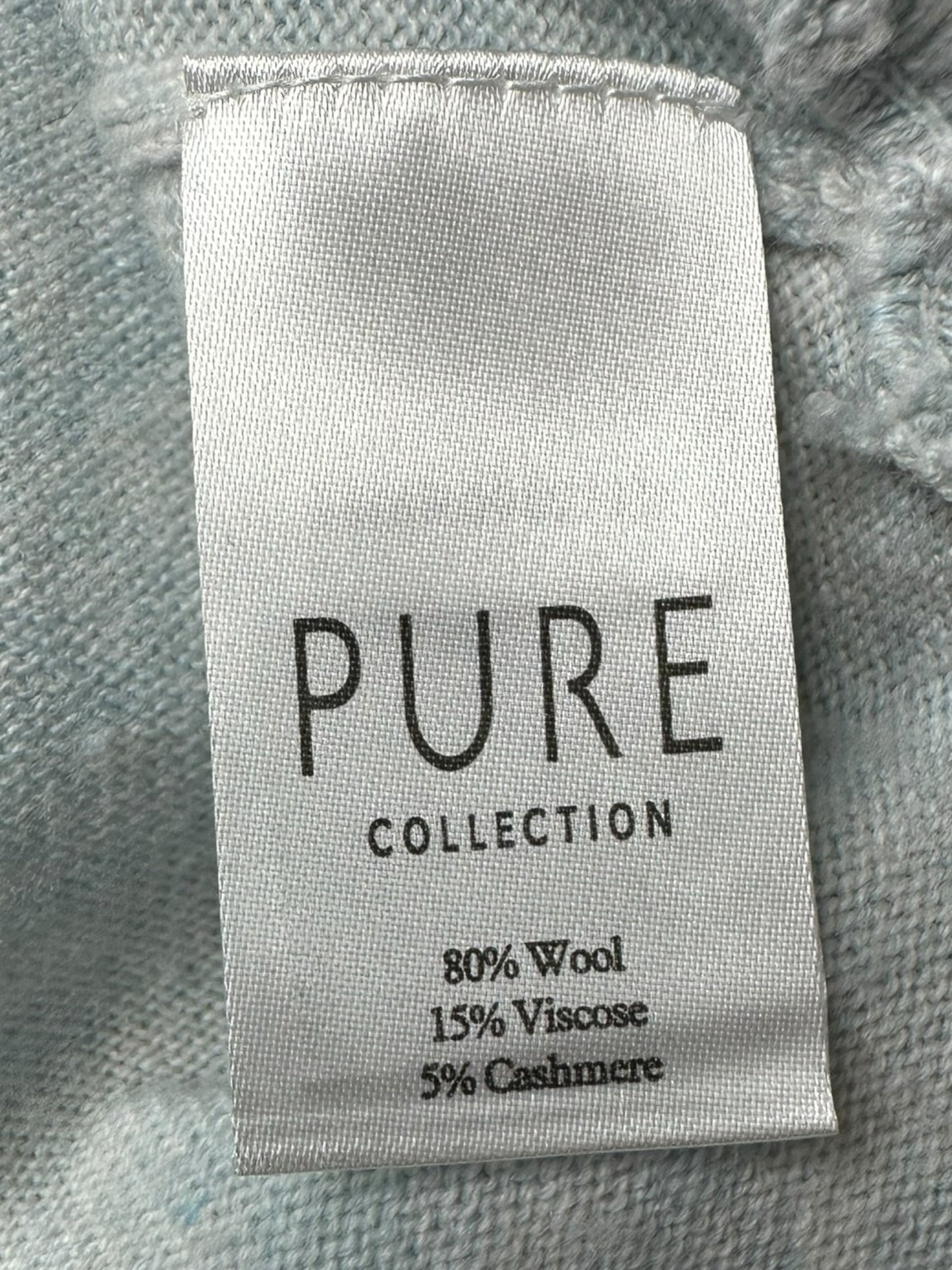 PURE Collection Blue Wool Sweater Size 6