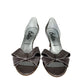 Butter Rose Glitter Bow Cassidy D'Orsay Heels Size 7.5